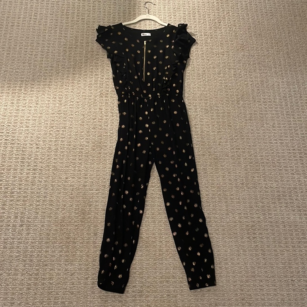 Black and gold jumpsuit